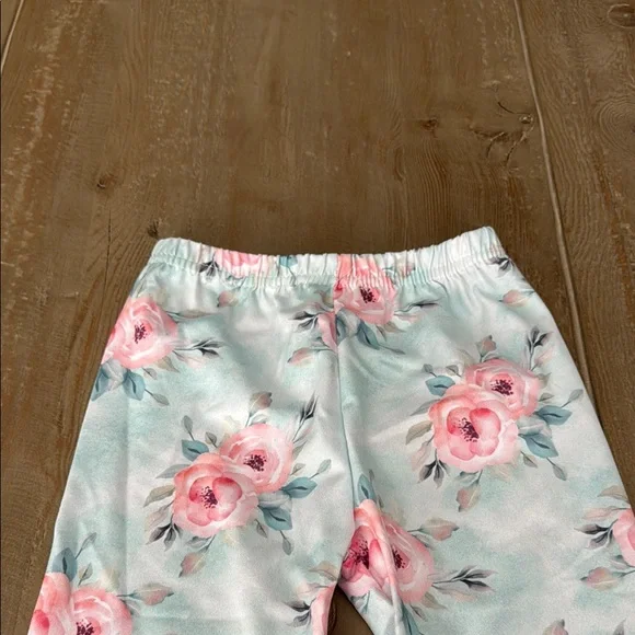 Adorable Sweetness Two Piece Peach Ruffle Tiered Capri Set - Size 2T - NWOT - Picture 9 of 12